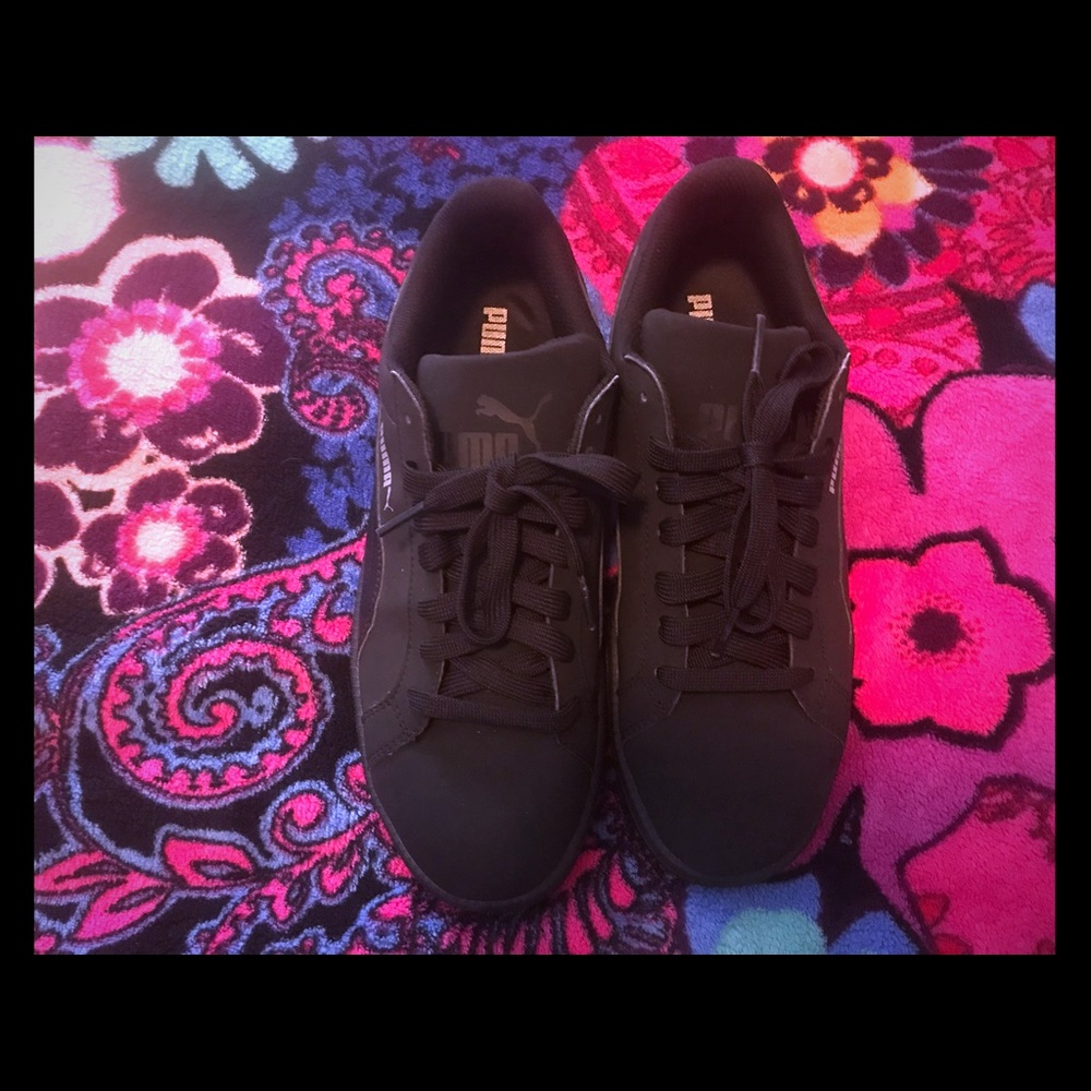 Puma black sneakers